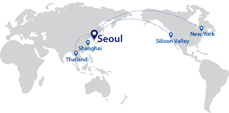 KTB그룹 활동영역 세계지도